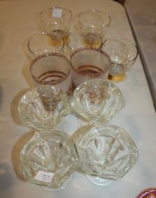 4 Parfait Glasses and Various Glasses