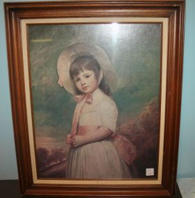 Print of Little Girl in Pink Dress 21
