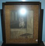 Print of Screech Owl Signed Ralph McDonald Tennessee Artist, 23