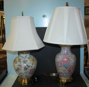 Two Decorative Porcelain Lamps 27