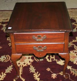 Queen Ann Style Two Drawer Sofa Table 22