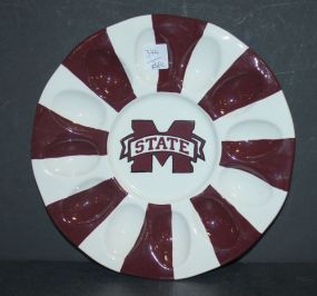 Mississippi State Egg Tray new pottery tray, 10