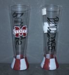 Pair of Mississippi State Pilsner Glasses New Pilsner glasses, 10