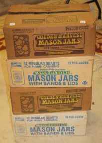 Four Boxes of Mason Jars