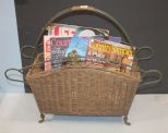 Wicker Magazine Rack