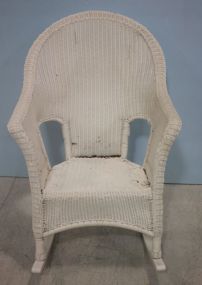 Large Wicker Rocker 30