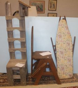 Step Ladder, Ironing Board, Chair/Ladder bird house