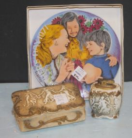 Vintage Lighter, Box, 1971 Mother's Day Plate