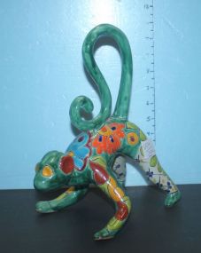 Multi Colored Pottery Monkey 11