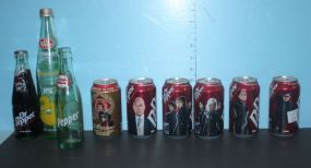 Collector Dr. Pepper Bottles and Cans