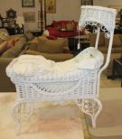 Wicker Half Teaster Baby Doll Bed 24