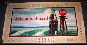 Welcome Aboard Copyright 1958 Coke Lithograph 36