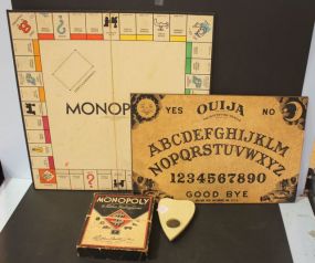 Vintage Monopoly Game and Quija Board