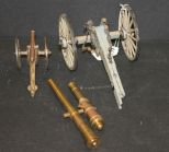 Two Small Metal Cannons