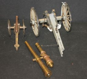 Two Small Metal Cannons