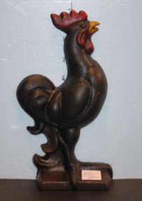 Repro. Cast Iron Rooster Doorstop 9