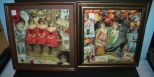 Two Framed Advertising Prints Victorian Drug Store and Shoe Co. 14