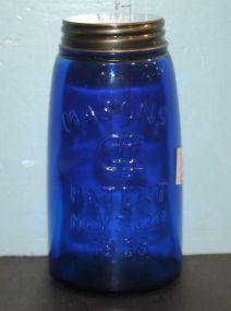 Repro. Blue Mason Jar 7