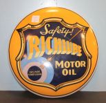 Repro. Metal Richlube Button Sign 12