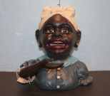 Repro. Aunt Jemine Cast Iron Mechanical Bank 5