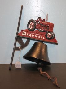 Repro. Cast Iron McCormick Farmall Tractor Bell 12