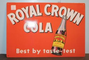 Repro. Tin Royal Crown Cola Sign 16
