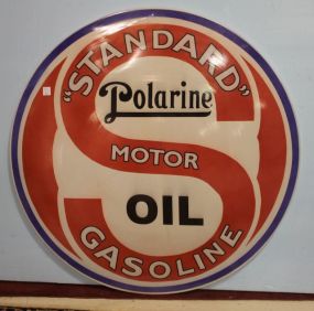 repro. 36 inch round standard oil sign 36