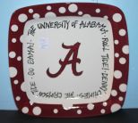 University of Alabama Square Plate 10
