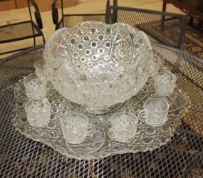 Tray with Punch Bowl and Cups