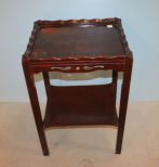 Mahogany Two Tier Stand