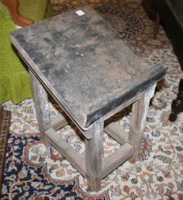 Wood Table with Slant Top