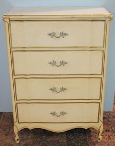 Painted French Provincial Hi-boy