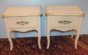 Pair of Painted French Provincial Side Tables