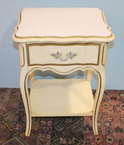Painted French Provincial Side Table