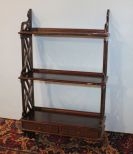 Mahogany Wall Rack with 2 Drawers