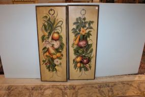 Two Painted Wall Panels