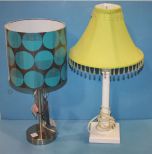 Two Small Contemporary Lamps