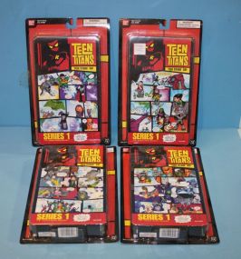 Four Teen Titans Action Figure Groups