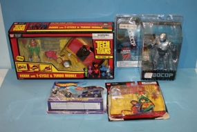 Robin with T-Cycle, Turbo Mobile, Robocop, Hot Wheels, and Teen Titans