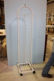 White Metal Display Rack