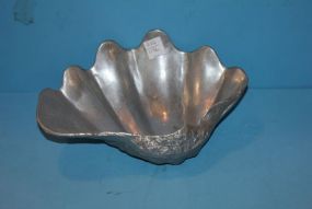 Pewter Shell Bowl