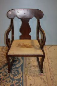 Empire Style Rocker with Needlepoint
