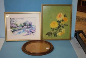 Oval Frame and Pictures