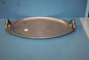 Pewter Duck Head Tray