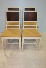 Four Painted Depression Era Chairs
