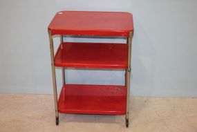Red Vintage Kitchen Cart