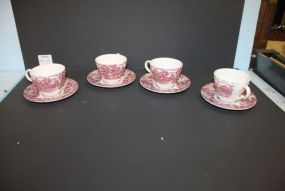 Four Wood & Sons Cups and Saucers