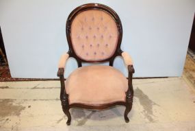 Walnut Victorian Style Gents Chair