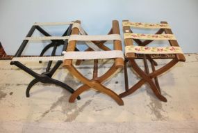 Three Vintage Luggage Stands