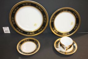 French Cup and Saucer, Saucer, Two Plates